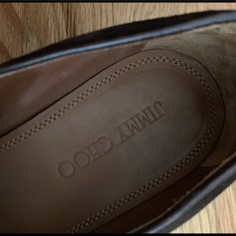 Jimmy Choo Suede Handcuff Loafer - Picture 2 of 3